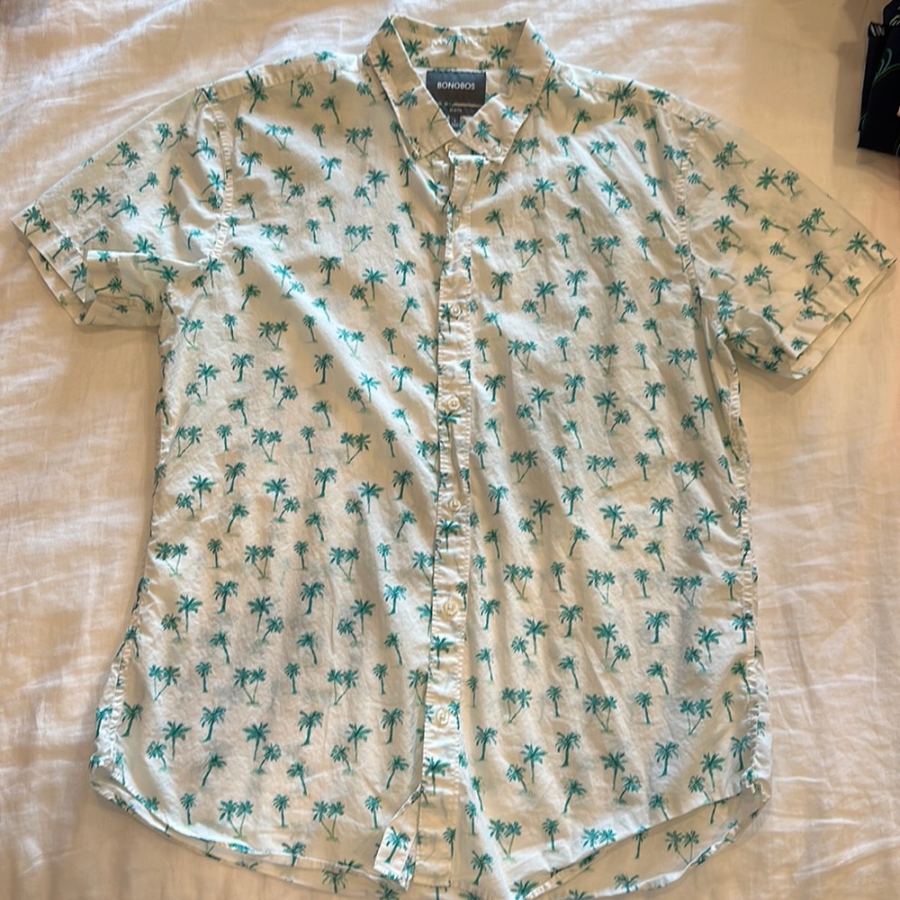 Bonobos Short Sleeve Riviera Slim Fit Button Down